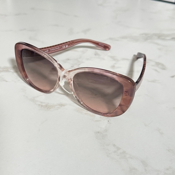 Coach | Transparent Pink Iridescent Sunglasses with - Picture 6 of 13